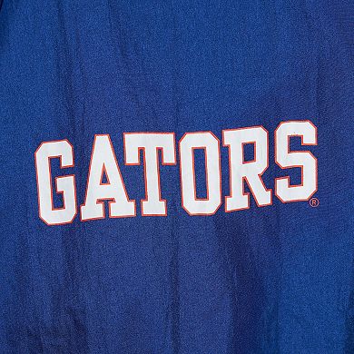 Men's Mitchell & Ness Royal Florida Gators Anorak Vintage Logo Half-Zip Hoodie Jacket