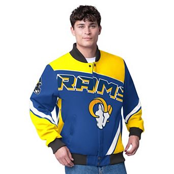 Men's G-III Extreme Royal Los Angeles Rams Maximum Racing Full-Zip Jacket