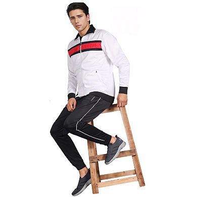 Men's Tracksuit Contrast Color 2-piece Set