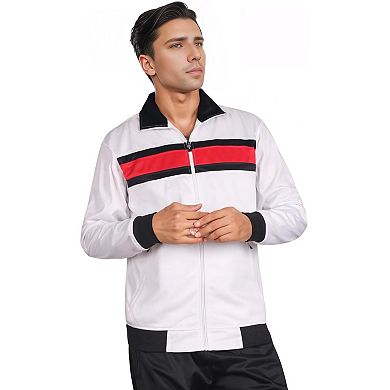 Men's Tracksuit Contrast Color 2-piece Set