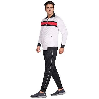 Men's Tracksuit Contrast Color 2-piece Set