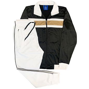 Men's Tracksuit Contrast Color 2 pc Set