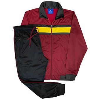 Men's Tracksuit Contrast Color 2 pc Set