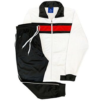 Men's Tracksuit Contrast Color 2 pc Set