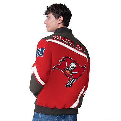 Men's G-III Extreme Red Tampa Bay Buccaneers Maximum Racing Full-Snap Jacket