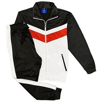 Men's Active Daily Wear Tracksuit Jogger Track Jacket & Track Pants Jogging Suit