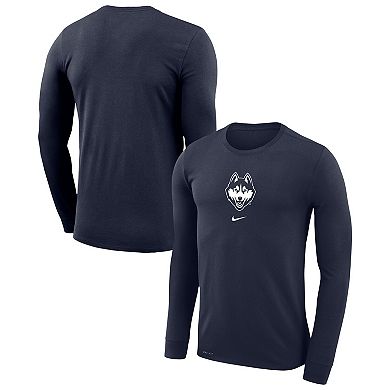 Men's Nike Navy UConn Huskies Basketball Shootaround Long Sleeve T-Shirt