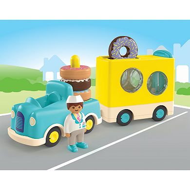 Playmobil 1.2.3. Stacking and Sorting Crazy Donut Truck Play Set
