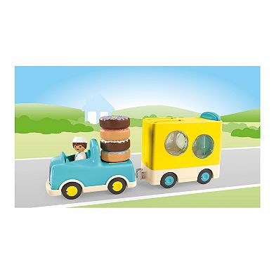 Playmobil 1.2.3. Stacking and Sorting Crazy Donut Truck Play Set