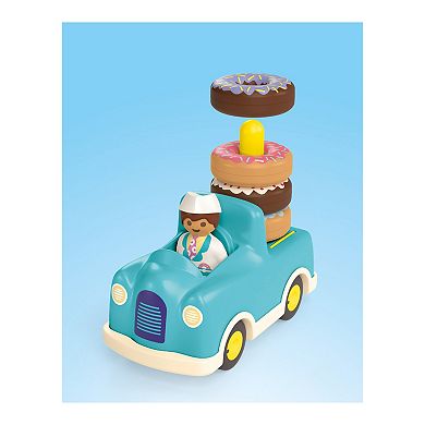 Playmobil 1.2.3. Stacking and Sorting Crazy Donut Truck Play Set