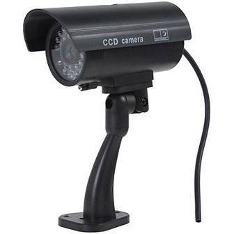 ZTECH Dummy CCTV Security Camera With a RED Flashing Light,1.5x6.5x15.5cm