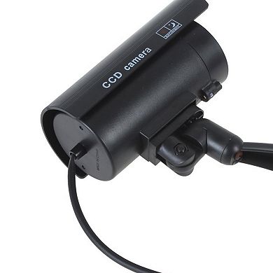 ZTECH Dummy CCTV Security Camera With a RED Flashing Light,1.5x6.5x15.5cm