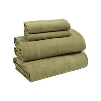 SUPERIOR Rome Brushed Flannel Cotton Deep Pocket Sheet Set