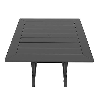 Westintrends 43" Outdoor/patio Square Dining Table