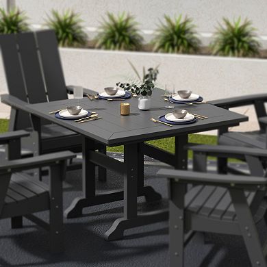 Westintrends 43" Outdoor/patio Square Dining Table