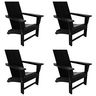 Westintrends Modern Outdoor Folding Adirondack Chair (set Of 4)