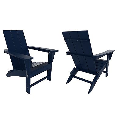 Westintrends Modern Outdoor Folding Adirondack Chair (set Of 2)