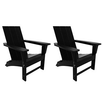 Westintrends Modern Outdoor Folding Adirondack Chair (set Of 2)