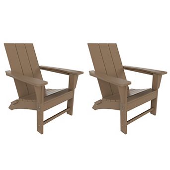 Westintrends Modern Outdoor Folding Adirondack Chair (set Of 2)