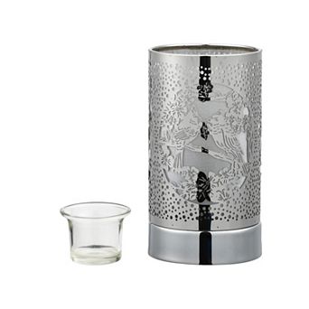 7" Touch Lamp/oil Burner/wax Warmer -silver Lake Living