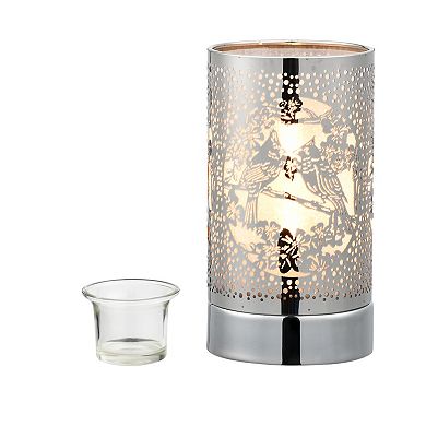 7" Touch Lamp/oil Burner/wax Warmer -silver Lake Living