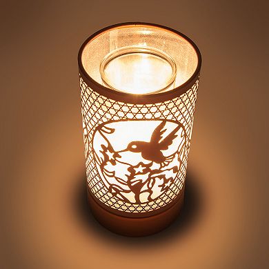 7" Touch Lamp/oil Burner/wax Warmer - Copper Hummingbird