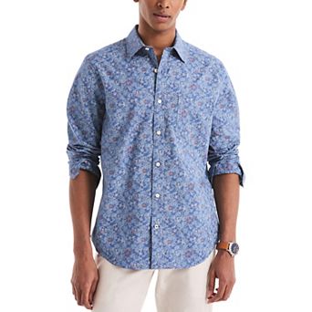 Men's Nautica Printed Long Sleeve Shirt