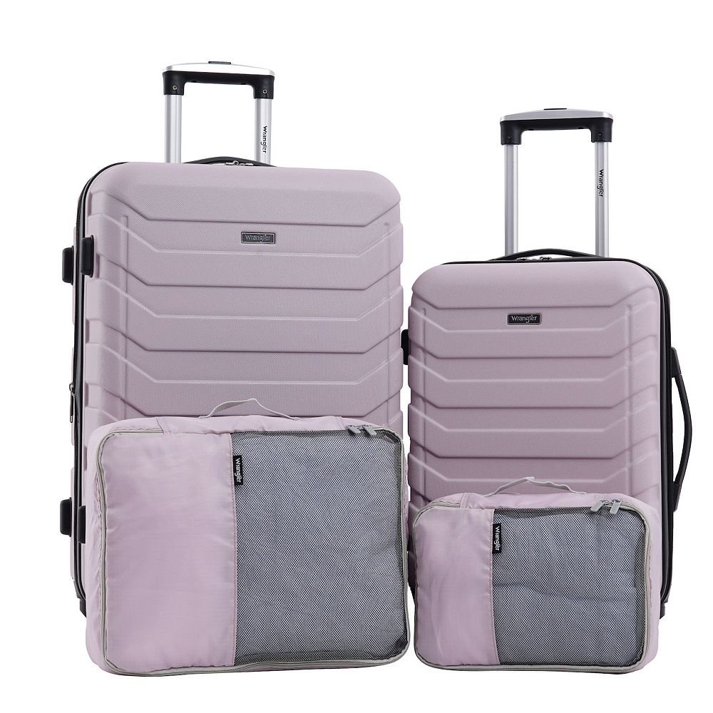 Wrangler Durham 4-piece Expandable Rolling Hardside Luggage Collection - Desert Taupe