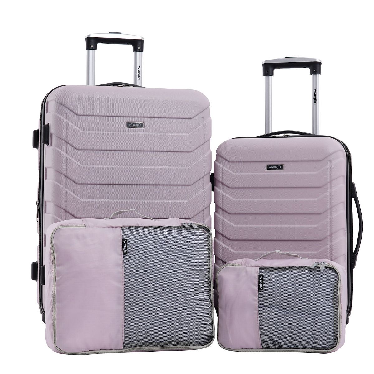 Wrangler 4-piece Rolling Hardside Luggage