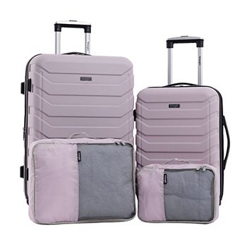 Wrangler Durham 4 pc Expandable Rolling Hardside Luggage Collection
