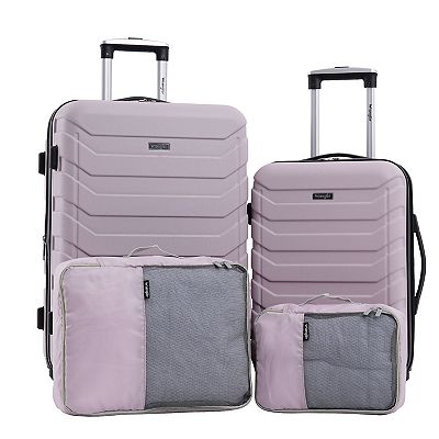 Wrangler Durham 4-piece Expandable Rolling Hardside Luggage Collection