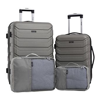 Wrangler Durham 4 pc Expandable Rolling Hardside Luggage Collection