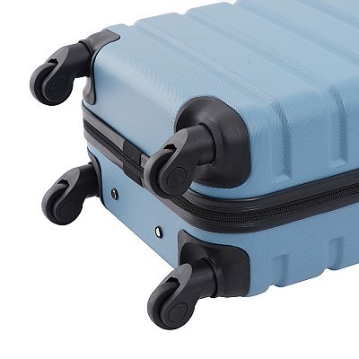 Buy Wrangler Hardside Carry-On Spinner Luggage, Charcoal Grey, 20-Inch Online at Lowest Price in