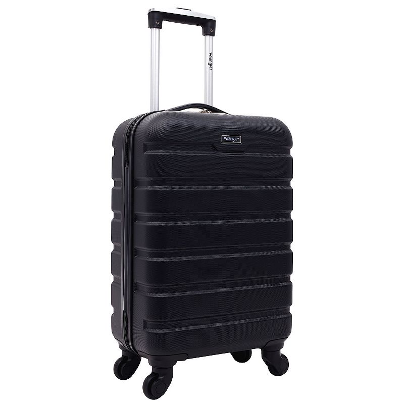 Wrangler 20” Carry-on Rolling Hardside Spinner Luggage Black