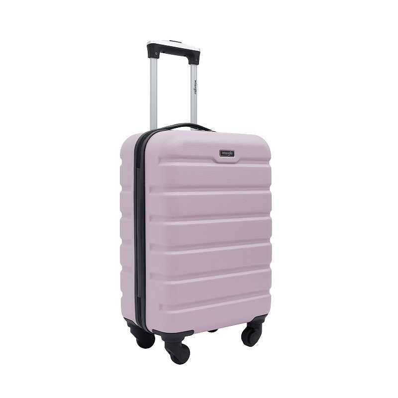Wrangler Mason 20-Inch Carry-On Hardside Spinner Luggage, Purple