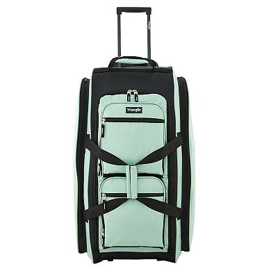Wrangler Auburn Hills 30-Inch Multi-Pocket Softside Rolling Upright Duffel Bag