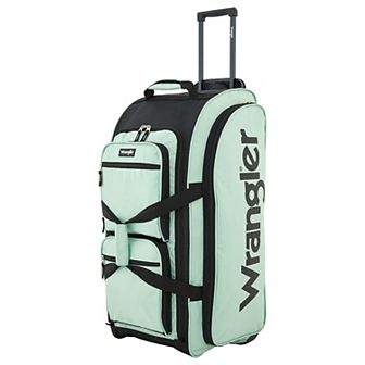 Wrangler Auburn Hills 30-Inch Multi-Pocket Softside Rolling Upright Duffel Bag