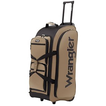 Wrangler Auburn Hills 30-Inch Multi-Pocket Softside Rolling Upright Duffel Bag