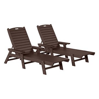 Poly Reclining Chaise Lounge (Set Of 2)