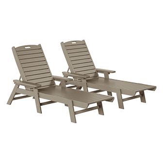 Poly Reclining Chaise Lounge (Set Of 2)