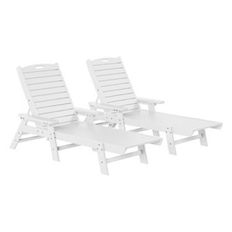 Poly Reclining Chaise Lounge (Set Of 2)