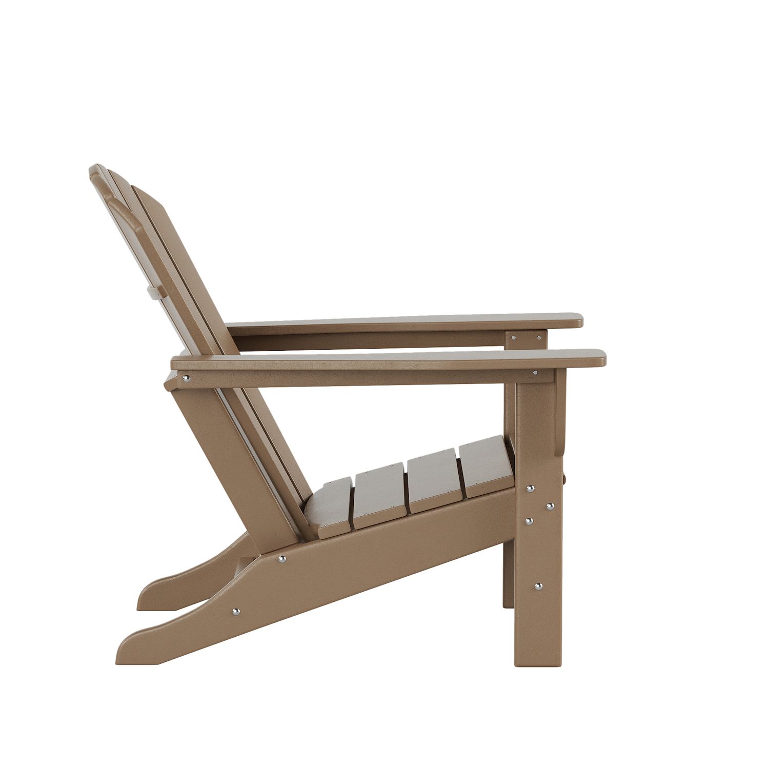 WestinTrends Tavolino Adirondack Classico Per Esterni, Colore Grigio, In Polietilene HDPE Ecologico E Resistente