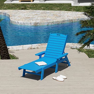 Westintrends Poly Reclining Chaise Lounge