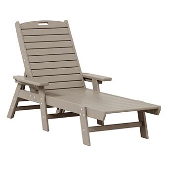 Westintrends Poly Reclining Chaise Lounge