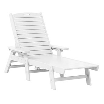 Westintrends Poly Reclining Chaise Lounge