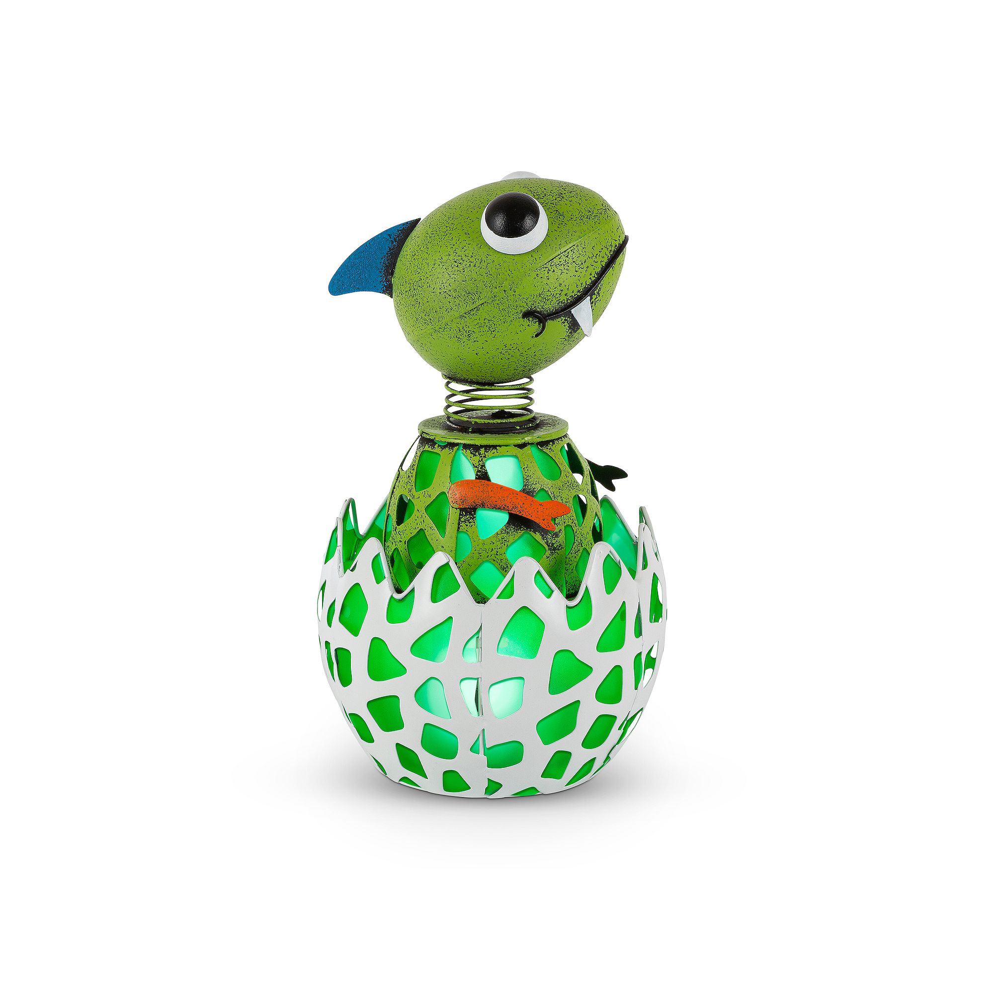 Gerson Solar Powered Dinosaur Hatchling Garden Light, Multi