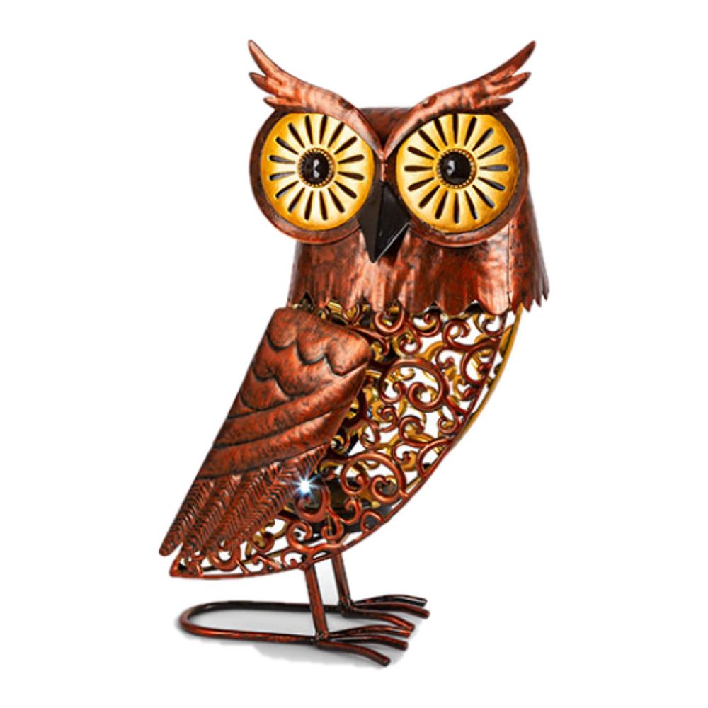 Gerson Solar Powered Owl Garden Light