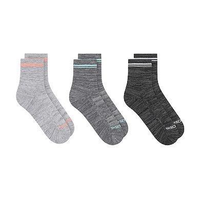 Women's Skechers® 3-Pack Terry Low Crew Socks