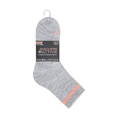 Women's Skechers® 3-Pack Terry Low Crew Socks