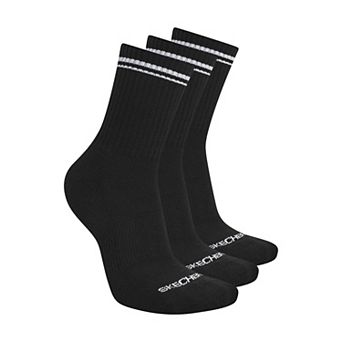 Women's Skechers® 3-Pack Terry Low Crew Socks